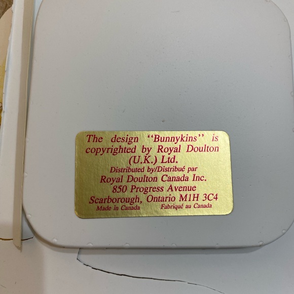 RARE🤩 VINTAGE! Bunnykins Coaster🐰 by Royal Doulton - Picture 7 of 10